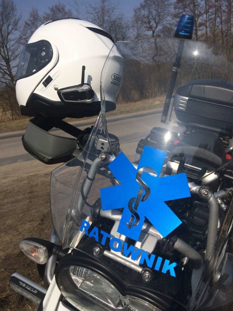 Zestaw komunikacyjny Cardo PackTalk dla motocyklistów i ratowników medycznych
